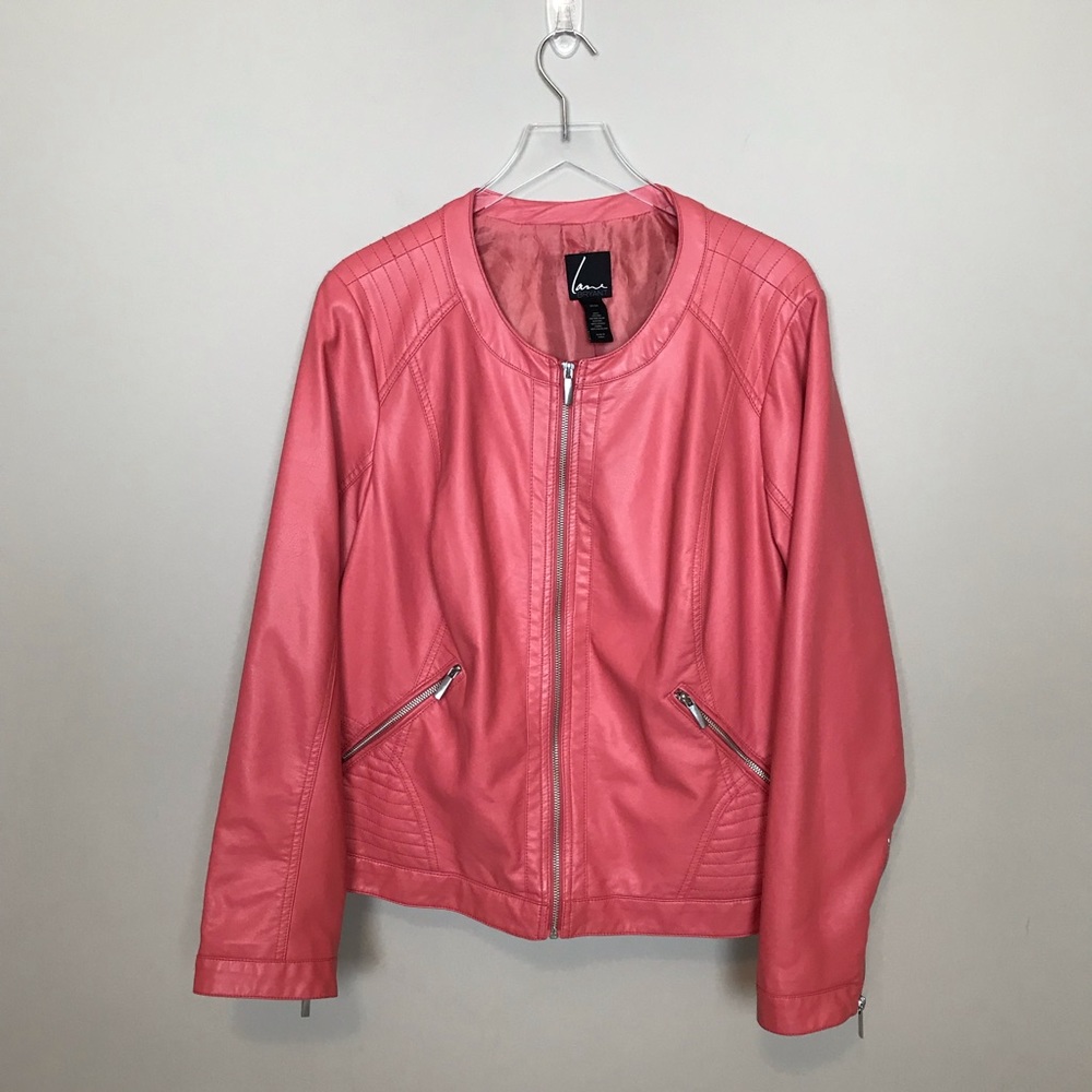 Lane Bryant Faux Leather Moto Jacket